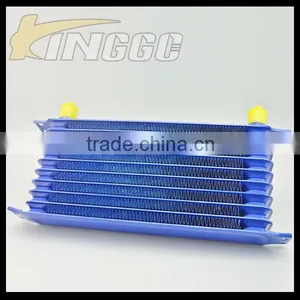 High Performance Blue Universal Car Transmission Oil Cooler, Aluminum 10 Rows Racing Oil Cooler thumbnail-1