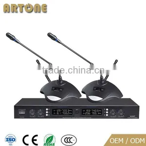 CMS-U604 UHF System fm True Diversity Table Stand Transmitter Conference Wireless Microphone thumbnail-1