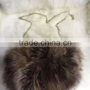 Genuine Red Fox Hand Warmers/Handbag for Gift OEM/Wholesale /Retail thumbnail-4