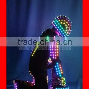 TC-067 Hip Hop Dance Apparel, LED Rope Light-up Costume, LED Tron Costume thumbnail-5
