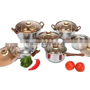 12 Pcs Happy Baron Stainless Steel Cookware Set, Happy Home thumbnail-1