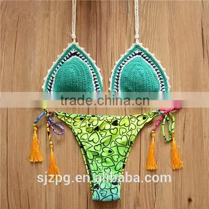 Sexy Crochet Brazilian Bikini , Crochet Handmade Beachwear thumbnail-1