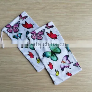 Heat Transfer Printing Microfiber Pouch With Single Drawstring for Eyeglass/phone/camera thumbnail-2