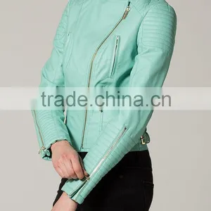 Short Ladies Leather Jackets thumbnail-3