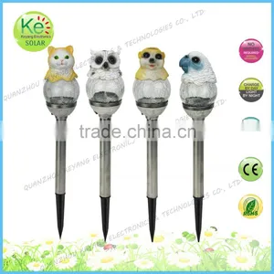 Glass Ball With Animal Head Solar Garden Path Light thumbnail-1