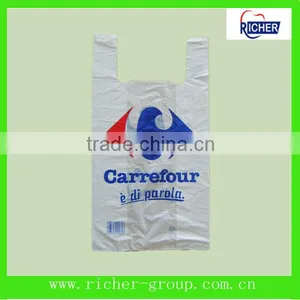 100% Biodegradable Plastic Bags Shopping T-shirt Bag China Manufacturer thumbnail-1