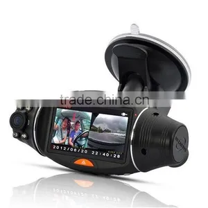 1080P Dash HD DVR GPS Tracking Plotter 2.7 Inch HD R310 Camera Car Rotate 170 Degree G-sensor Night Vision TFT LCD Dual 2 Lens Quality Choice thumbnail-4