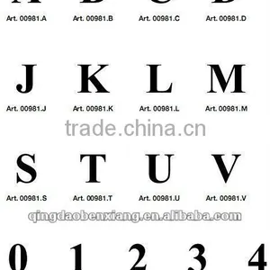 BX Wrought Iron Letters Numbers thumbnail-1