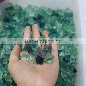Natural Rock Rough Green Color Fluorite Tumble Stone thumbnail-2