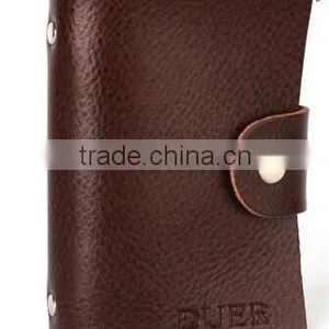 Factory Direct Sale High Quality Gift Leather Card Holder+ Key Bag+Key Chain With Gift Box thumbnail-4