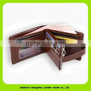 15627A Top Quality Factory Outlet Durable Leather Tri-fold Men Wallet thumbnail-6