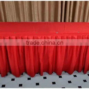 White Rectangle Home Decoration Table Skirt thumbnail-5