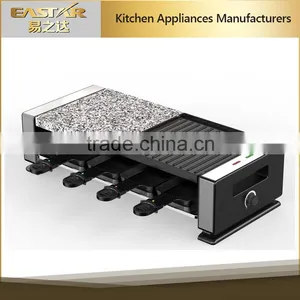 Raclette Grill - Half Aluminum Die-casting Plate With Half Stone Plate 1300W thumbnail-1