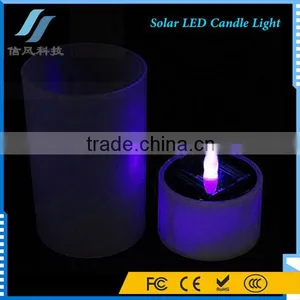 Solar LED Candle Light Flameless Tea Candle With Cup thumbnail-1