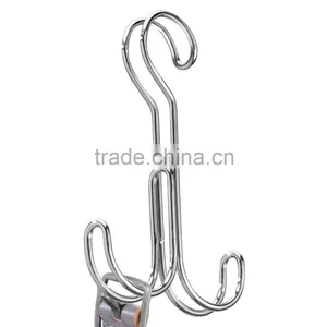 Chrome/Bronze Over The Rod S-shape Hook/ 4 Hooks/ 2 Hooks thumbnail-5