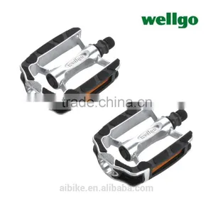 Taiwan Made Wellgo Skidproof Alloy/silver City Cruiser Pedals thumbnail-1