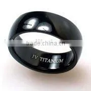 Fashion Black Titanium Rings thumbnail-1