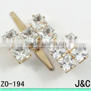 2017 Most Shinny Latest K9 Crystal Zirconia Stone Shoes Ornament thumbnail-1