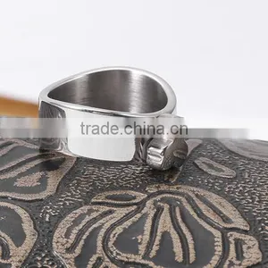 2016 New Arrival Fashion Wholesale 3161 Stainless Steel Lovely Bear Finger Ring thumbnail-4