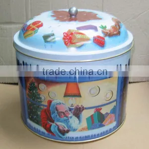 Christmas Cookie Tin Box, Biscuit Tin Case thumbnail-1