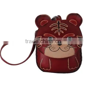 Wholesale High Quality Pure Hand-made Genuine Leathter Animal Coin Purse thumbnail-1