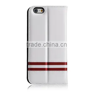 China Manufacturer Genuine Leather Cell Mobile Phone Case for Iphone 6 Plus thumbnail-6