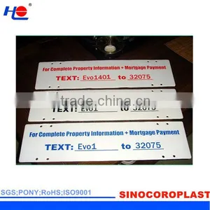 Stronger and uv Stabilized Plastic Hollow Puncture Resistance Signboard thumbnail-1