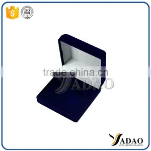 New Design Top Quality Blue Flocking Jewellery Pendant Box thumbnail-4