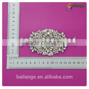 Lace Mesh Design Crystal Motif Heat Transfer Hot Fix Rhinestone thumbnail-3