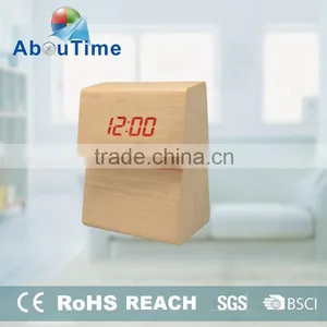 New Cheap Home Decor Rfashion LED Wooden Alarm Clcok thumbnail-2
