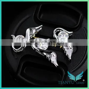 Christmas Gift Ideas The Wings of Angel Moissanite Gold Pendant Set Designs With Price thumbnail-5