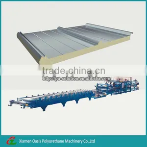 High Quality Low Price Colored Steel PU Composite Panel/Sandwich Panel Machine thumbnail-1
