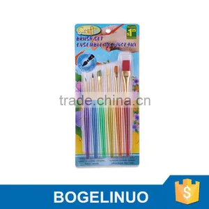 BM-B-6 6 Pieces Nylon Hair Kids Paint Brush Set Wholesale thumbnail-1