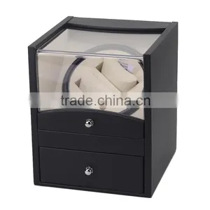 Chinese Factories Wholesale Custom Electric Rotary Watches Boxes, High-grade Wooden Display Box thumbnail-1