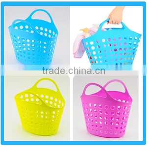 Home Soft Basket With Handle, Kitchen Vegetables Baskets ,Shopping Storage Baskets thumbnail-1