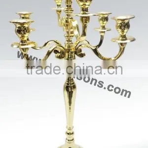 Gold Plated Candelabra and Centerpieces for Wedding Manufactured by Royal De Wajidsons in India thumbnail-2