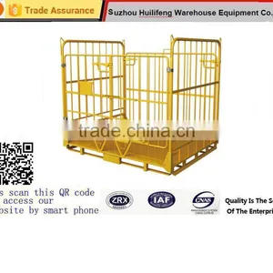Large Fordable Steel Mesh Sided Stillage thumbnail-1