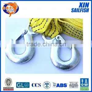 Yellow Tow Rope Type and Ratchet Car Tow Strap thumbnail-2