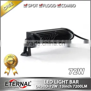 72W 13inch 4x4 Racing Powersports Motorcycle ATV UTV off Road Pick up Truck Trailer Driving Headlight Led Light Bar thumbnail-3