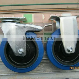 High Quality 5" Mediun-size High Temperature Rubber Wheel thumbnail-1