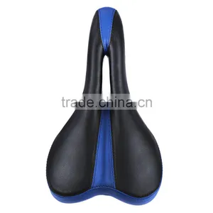 27*15cm Bike Bicycle Saddle Mountain Road Soft Ventilate Middle Hollow MTB Bike Seat PU Leather Seat thumbnail-3