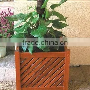 Wooden Flower Pot/garden Planting Pot thumbnail-1