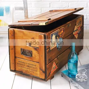 Retro Steamer Travel Storage Trunk thumbnail-1