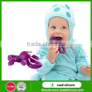 Baby Love Octopus Silicone Rubber Baby Toothbrush and Other Design Toothrush thumbnail-1