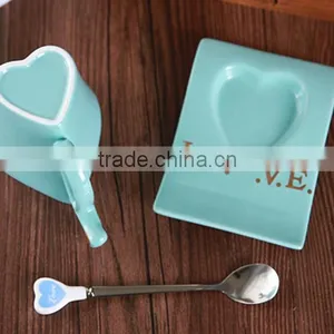 250ml Ceramic Mug With Special Handle Heart Shaped Coffee Mug thumbnail-6