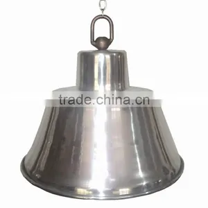 Metal Silver Bell Shaped Pendant Light thumbnail-1