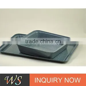 Imitation Stone Paint Rectangular Cake Pan thumbnail-3
