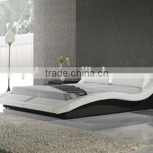 Accept Custom Faux Leather Beds, Black/white Leather Beds thumbnail-1