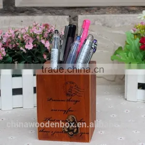 Zakka do Old Wooden Pen Container thumbnail-1