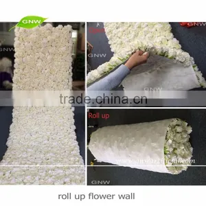 GNW FLW1606012-CL New Arrival Wholesale Artificial Flower Wall Cloth With Rose and Hydrangea for Wedding Decoration thumbnail-1